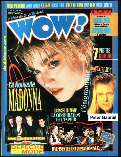 WOW Aout 1986 - Madonna